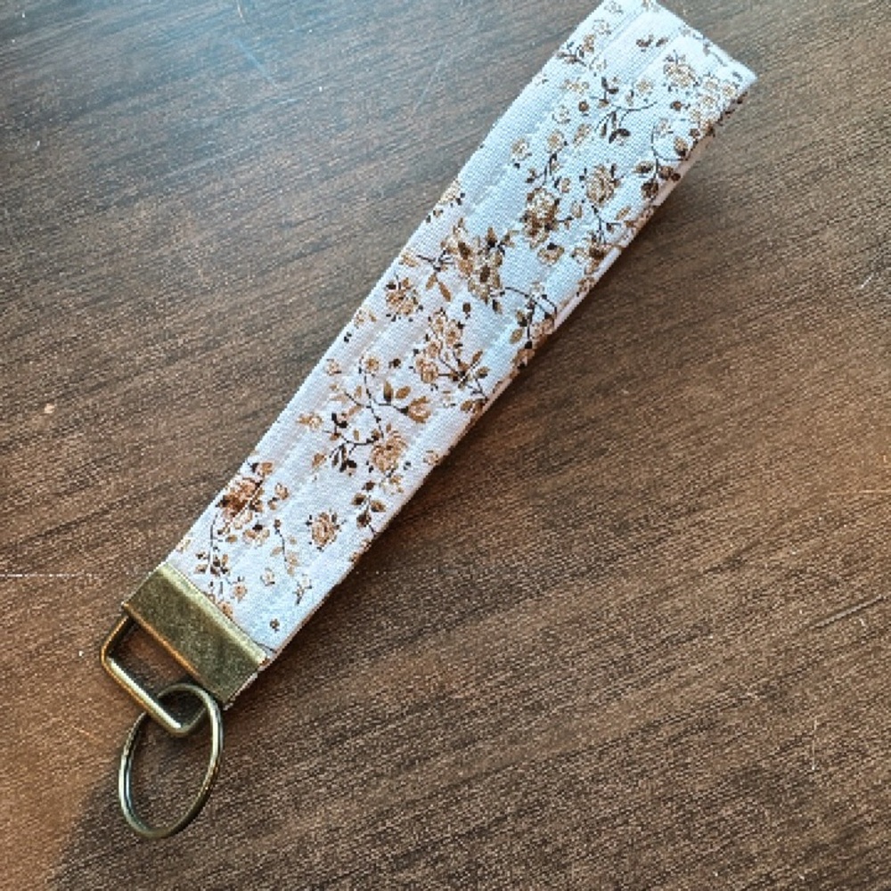 Floral Keychain Wristlet